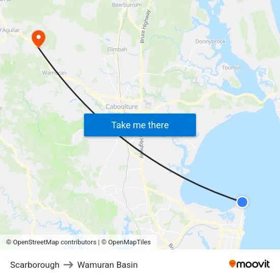 Scarborough to Wamuran Basin map