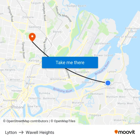 Lytton to Wavell Heights map