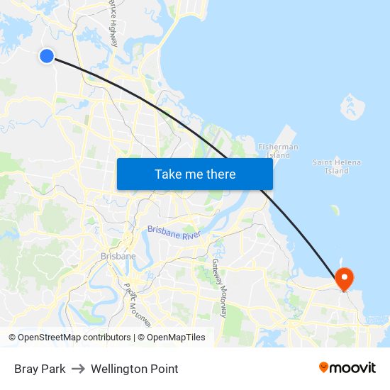 Bray Park to Wellington Point map