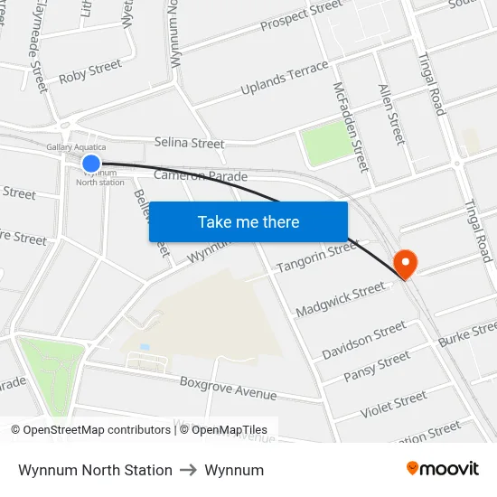Wynnum North Station to Wynnum map