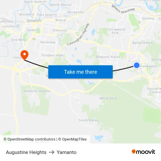Augustine Heights to Yamanto map