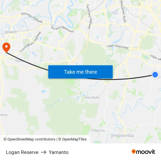 Logan Reserve to Yamanto map
