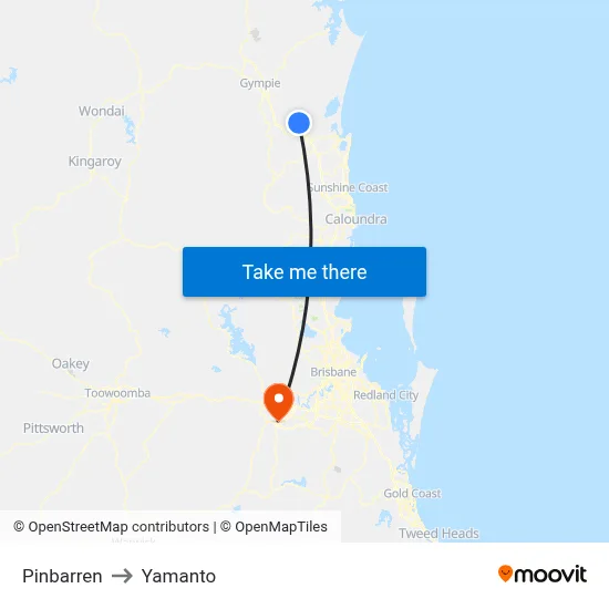 Pinbarren to Yamanto map