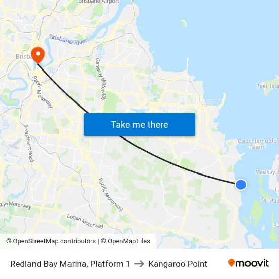 Redland Bay Marina, Platform 1 to Kangaroo Point map