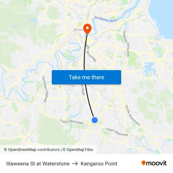 Illaweena St at Waterstone to Kangaroo Point map