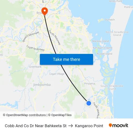 Cobb And Co Dr Near Bahkeeta St to Kangaroo Point map