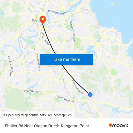 Shailer Rd Near Oregon Dr to Kangaroo Point map