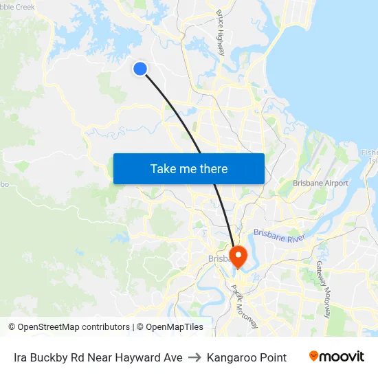 Ira Buckby Rd Near Hayward Ave to Kangaroo Point map