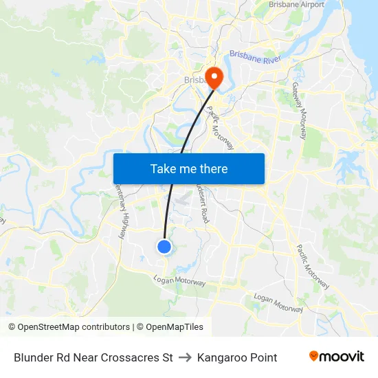 Blunder Rd Near Crossacres St to Kangaroo Point map