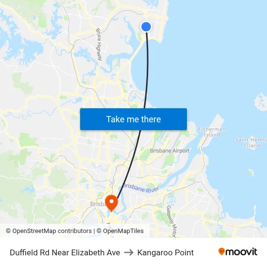 Duffield Rd Near Elizabeth Ave to Kangaroo Point map