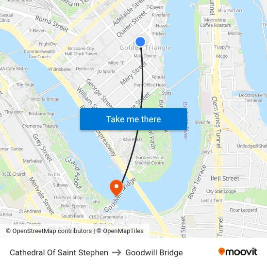Cathedral Of Saint Stephen to Goodwill Bridge map