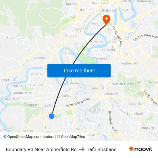 Boundary Rd Near Archerfield Rd to Tafe Brisbane map