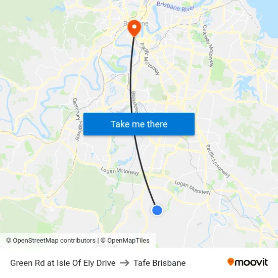 Green Rd at Isle Of Ely Drive to Tafe Brisbane map
