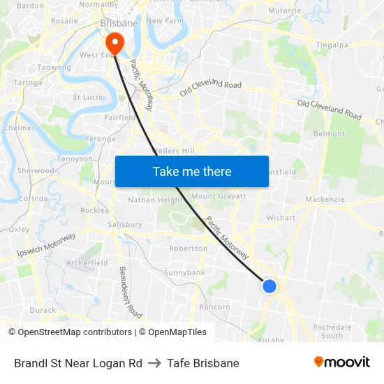 Brandl St Near Logan Rd to Tafe Brisbane map