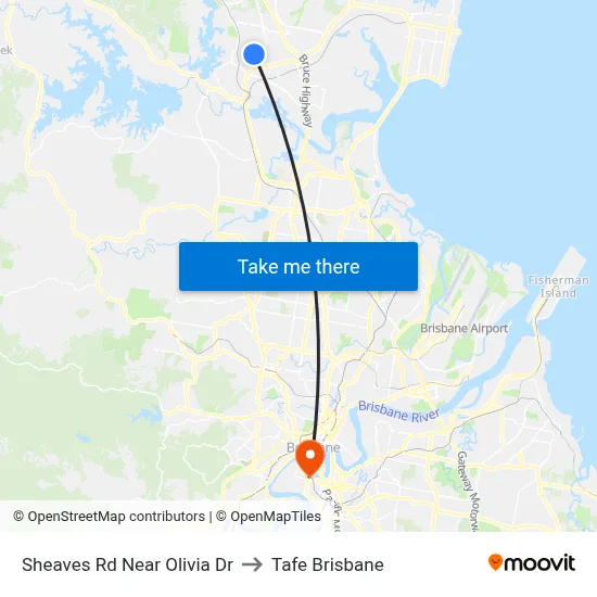 Sheaves Rd Near Olivia Dr to Tafe Brisbane map