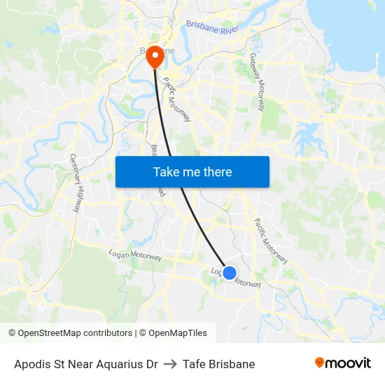 Apodis St Near Aquarius Dr to Tafe Brisbane map