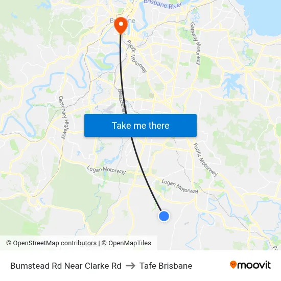 Bumstead Rd Near Clarke Rd to Tafe Brisbane map