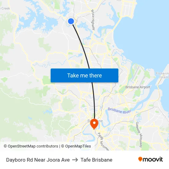 Dayboro Rd Near Joora Ave to Tafe Brisbane map