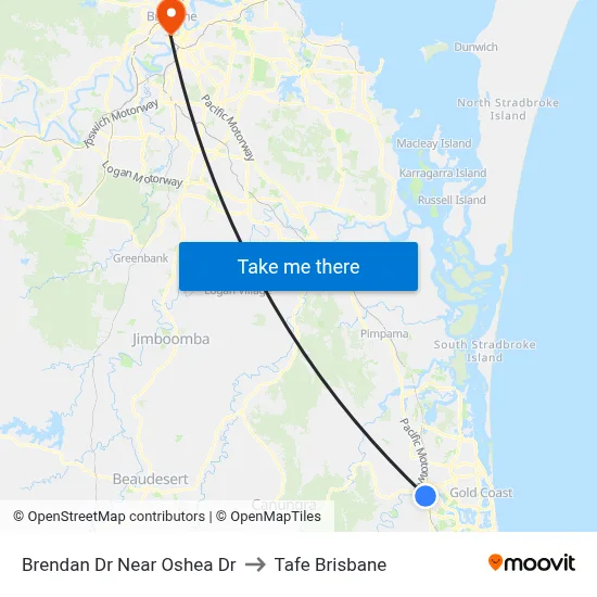 Brendan Dr Near Oshea Dr to Tafe Brisbane map