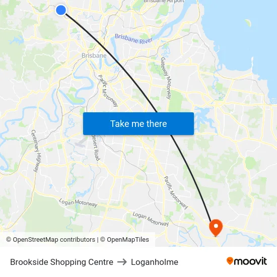 Brookside Shopping Centre to Loganholme map