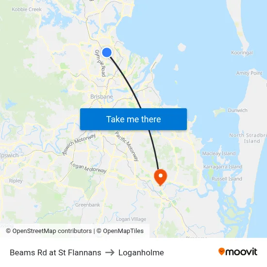 Beams Rd at St Flannans to Loganholme map