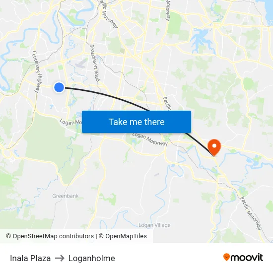 Inala Plaza to Loganholme map