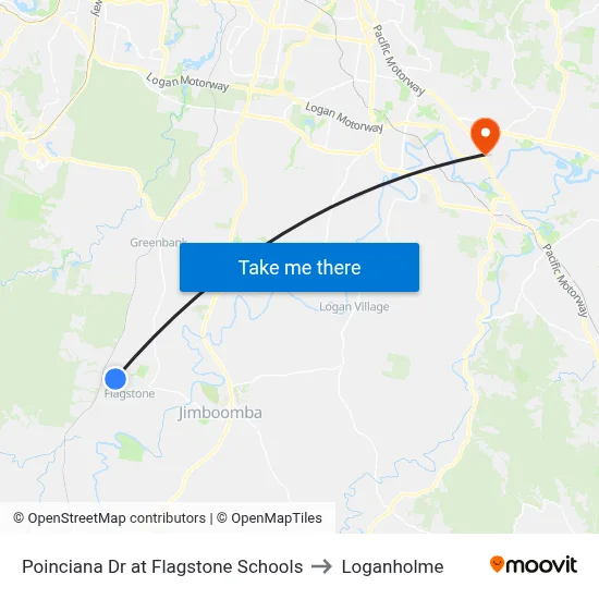 Poinciana Dr at Flagstone Schools to Loganholme map