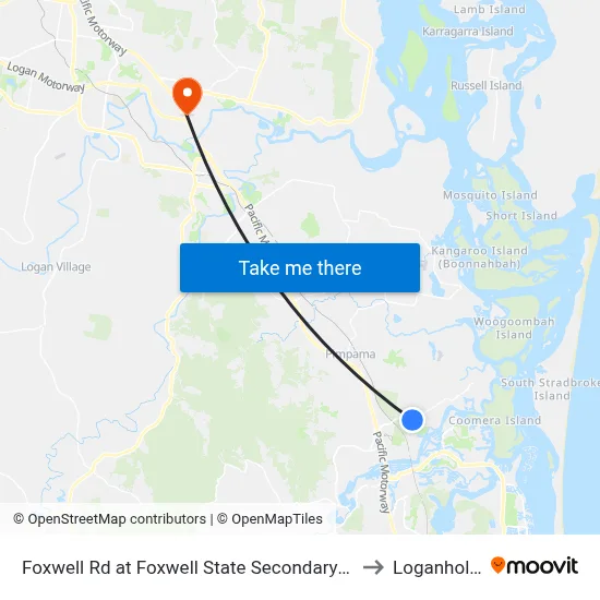 Foxwell Rd at Foxwell State Secondary College to Loganholme map