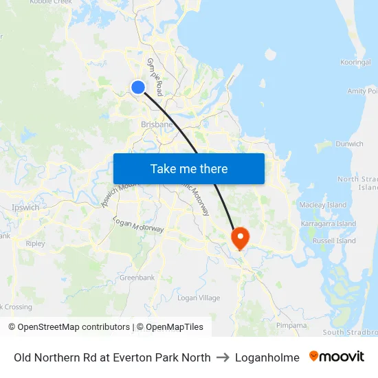 Old Northern Rd at Everton Park North to Loganholme map