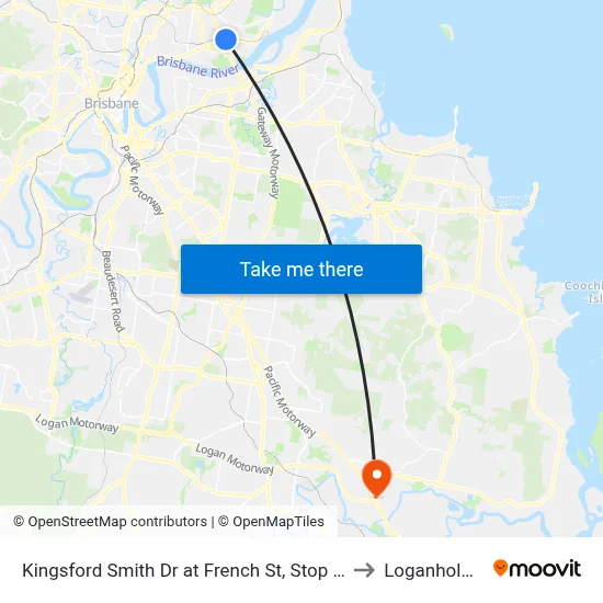 Kingsford Smith Dr at French St, Stop 40 to Loganholme map