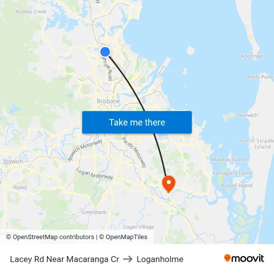 Lacey Rd Near Macaranga Cr to Loganholme map