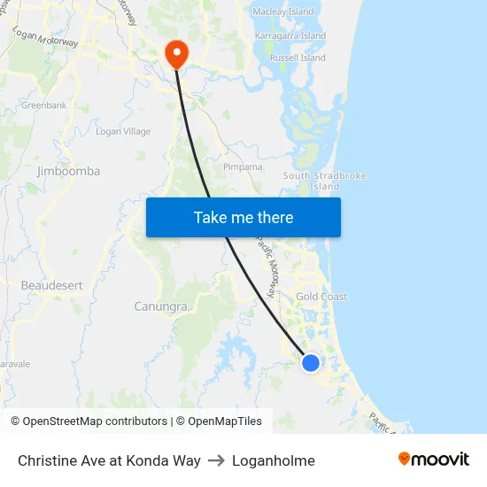 Christine Ave at Konda Way to Loganholme map