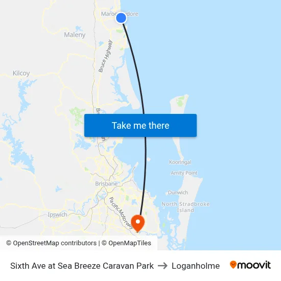Sixth Ave at Sea Breeze Caravan Park to Loganholme map