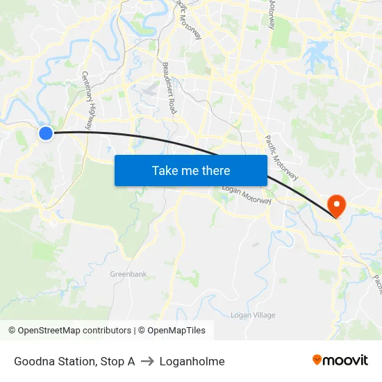 Goodna Station, Stop A to Loganholme map