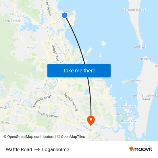 Wattle Road to Loganholme map