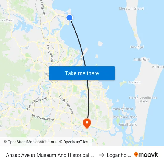 Anzac Ave at Museum And Historical Society to Loganholme map