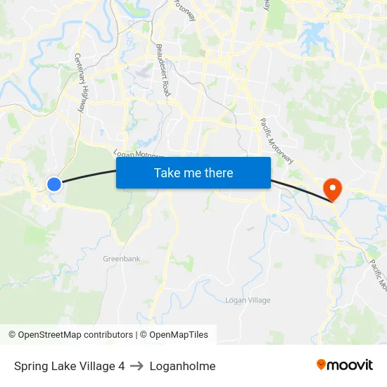 Spring Lake Village 4 to Loganholme map