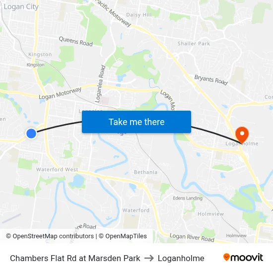 Chambers Flat Rd at Marsden Park to Loganholme map