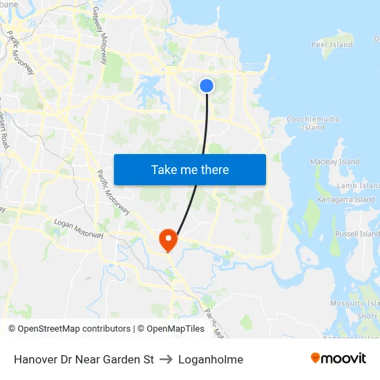 Hanover Dr Near Garden St to Loganholme map