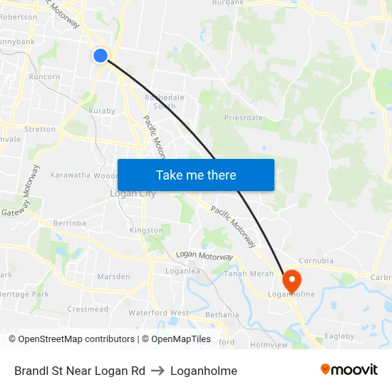 Brandl St Near Logan Rd to Loganholme map