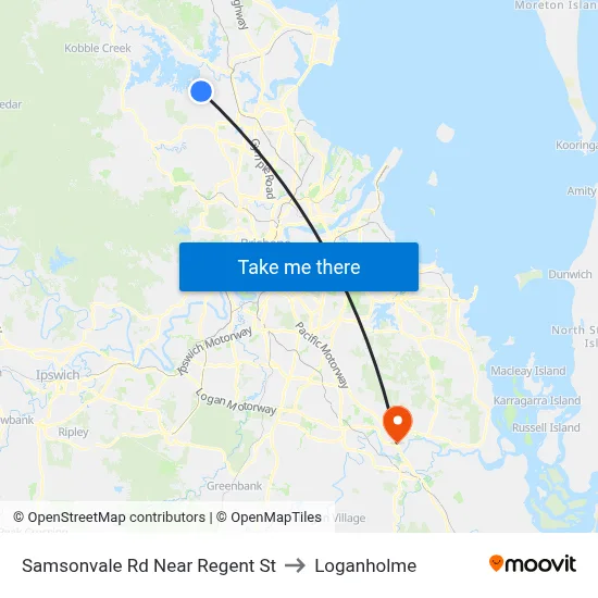 Samsonvale Rd Near Regent St to Loganholme map