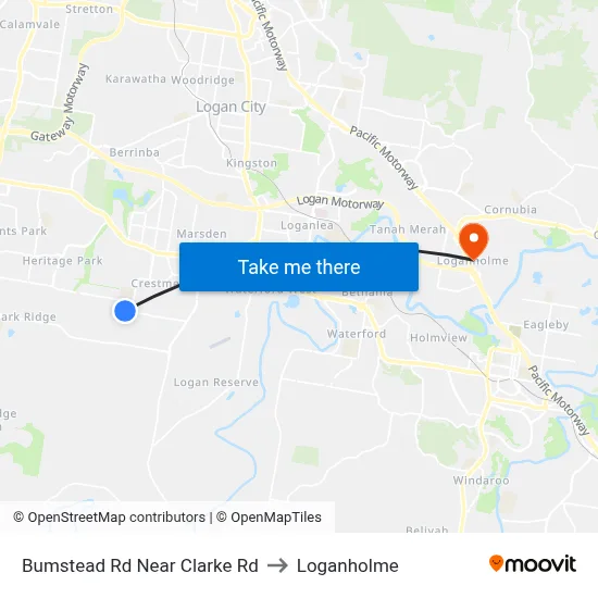 Bumstead Rd Near Clarke Rd to Loganholme map