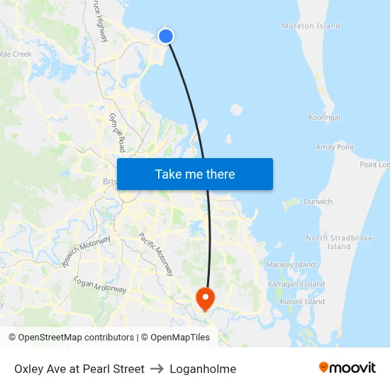 Oxley Ave at Pearl Street to Loganholme map