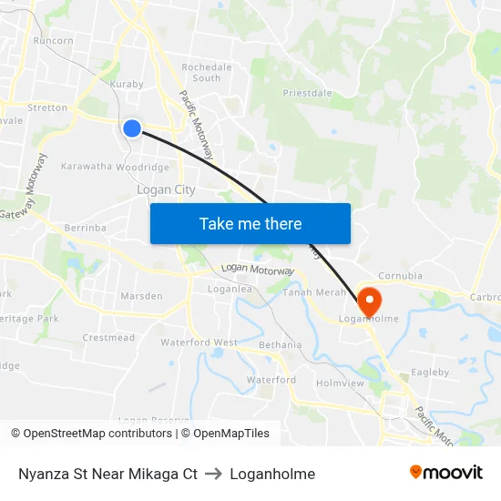 Nyanza St Near Mikaga Ct to Loganholme map