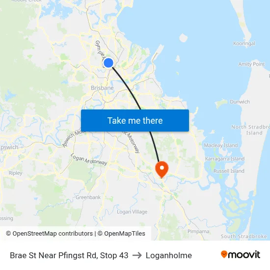 Brae St Near Pfingst Rd, Stop 43 to Loganholme map