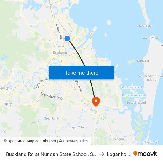 Buckland Rd at Nundah State School, Stop 38a to Loganholme map