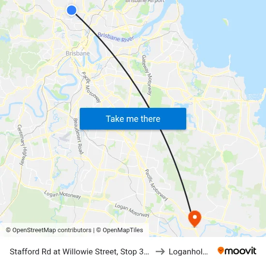 Stafford Rd at Willowie Street, Stop 30a to Loganholme map