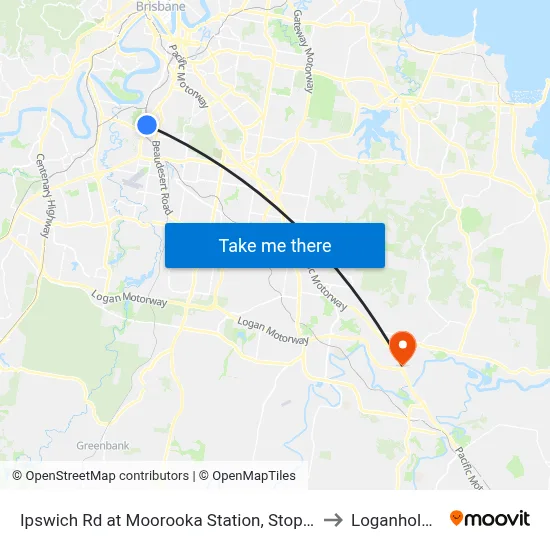 Ipswich Rd at Moorooka Station, Stop 39 to Loganholme map