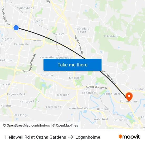 Hellawell Rd at Cazna Gardens to Loganholme map