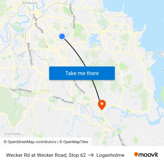 Wecker Rd at Wecker Road, Stop 62 to Loganholme map